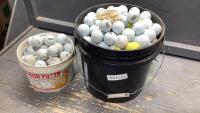 (2)BUCKETS OF GOLF BALLS - ASSORTED