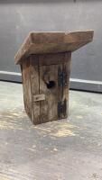 BARN WOOD &ldquo;OUT HOUSE&rdquo; BIRD HOUSE