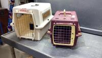 (2) PET CARRIERS
