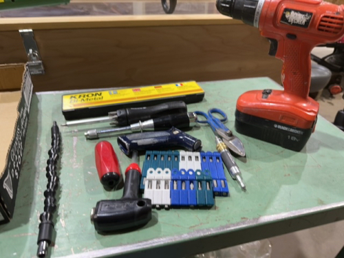 Miscellaneous box of tools