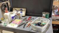 (2)BOXES - CALF BOTTLE, IMPLANT GUNS, SYRINGES, TAGGERS, NEEDLES,