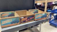 (3) FRUIT CRATES