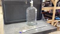 CARBOY W/LONG MIXING SPOON + SIPHON HOSE