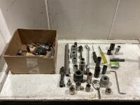 SHOP BOX OF MIXED SOCKETS & MISCELLANEOUS TOOLS