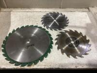 (3) MIXED SAW BLADES