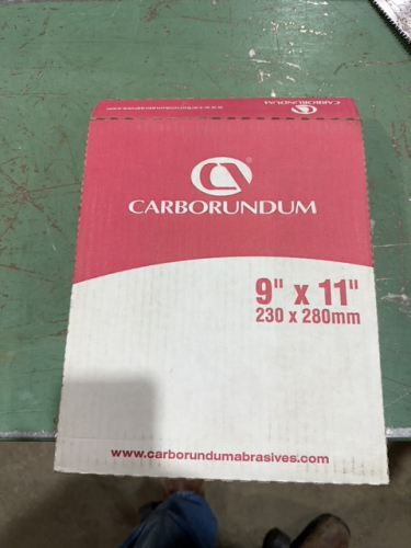 Carborundum sandpaper