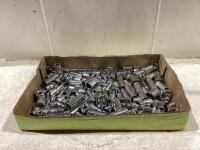 SHOP BOX OF MASTERCRAFT SOCKETS & MISCELLANEOUS (SAE & METRIC)