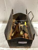 TOOL BOX OF RUSTED TOOLS