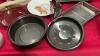 BOX OF ASSORTED KITCHENWARE - ROAST PAN, PIE PLATES, SHREDDER, ETC. - 3