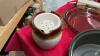 BOX OF ASSORTED KITCHENWARE - ROAST PAN, PIE PLATES, SHREDDER, ETC. - 4