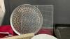 BOX OF ASSORTED KITCHENWARE - ROAST PAN, PIE PLATES, SHREDDER, ETC. - 6