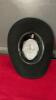 PIGALLE BLACK WESTERN HAT - MADE IN MEXICO SIZE 7 1/4 - 2