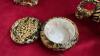AFRICAN THEMED ORNAMENTS - (2) GIRAFFES, LION, AND A TRINKET BOX - 4