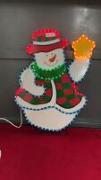 LIGHT UP SNOWMAN - FREE STANDING