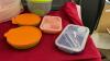 BOX OF ASSORTED HOUSEHOLD - CAKE SAVER, TUPPERWARE, LUNCH KITS, BRAVETTI DEEP FRYER - 4