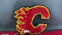 CALGARY FLAMES LIGHTED SIGN