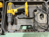 Three DeWalt cordless drills all have chargers, no batteries - 3