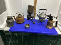 COPPER KETTLE,COFFEE GRINDER,TEAPOT