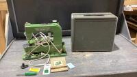 ANTIQUE ELNA SEWING MACHINE IN METAL CASE