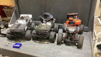 (3) RC VEHICLES - ALL HAVE REMOTES