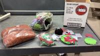 BAG OF ASSORTED YARN AND CRAFTING FOAM