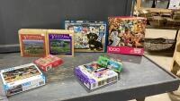 BOX OF ASSORTED PUZZLES
