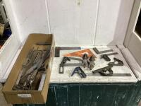 SHOP BOX OF MIXED MEASURES & MISCELLANEOUS PARTS