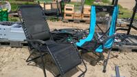 4 Portable Lawn Chairs