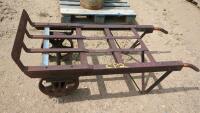Heavy duty antique railway hand cart - steel