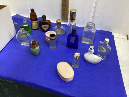 PERFUME BOTTLES,LOTION CONTAINERS