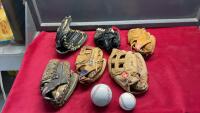 BASEBALL GLOVES - YOUTH & ADULT & 2 BALLS