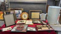 VARIETY OF FRAMES, PICTURES CLOCK