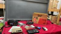 JVC VIDEO CAMERA, SMALL HAND HELD SONY RECORDER, REALISTIC PLUG N&rsquo;TALK INTERCOM
