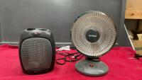 (2) SMALL HEATERS - AMAZON BASICS & OPTIMUS