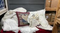 BOX OF BEDDING & DECOR PILLOW