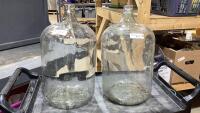 (2) GLASS CARBOYS