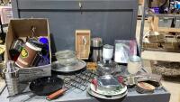 (2)BOXES - ASSORTED KITCHEN ITEMS- GO CUPS, THERMOS, HOTDOG COOKER