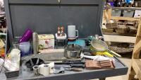 (2)BOXES KITCHEN ITEMS- IMMERSION BLENDER, STEAK KNIVES, THERMOS