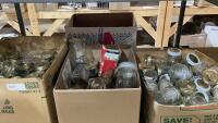 SHELF # 8 - CANNING JARS W/RINGS - MOSTLY JAM/JELLY SIZE