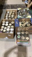 SHELF #9 - CANNING JARS W/LIDS