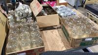 SHELF #16 - CANNING JARS - QUARTS , PINTS + A FEW JELLY JARS