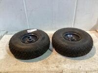 (2) TURF-MATE DOLLY CART WHEELS