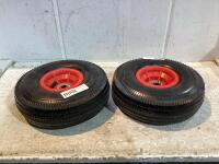 (2) DOLLY CART WHEELS
