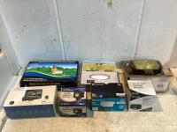 SHOP BOX W/ VIDEO CARDVR, WIRELESS ELETRONIC PET FENCE SYSTEM, 7" LED FLUSH MOUNT, PRESSURE SWITCH & MISCELLANEOUS