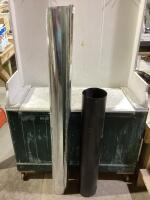 (2) ALUMINUM PIPE 54" & STEEL PIPE 37"