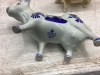 COW CREAMERS AND ONE BUTTER DISH - 3