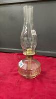 KEROSENE OIL LAMP - CHIMNEY BASE NEEDS TO BE REATTACHED