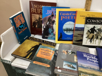 BOX OF BOOKS - WESTERN PICTORAL AND STORIES
