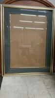 LARGE FRAME W/ GLASS - WOOD FRAME