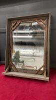 RUSTIC DRESSER MIRROR - BARNWOOD FRAME